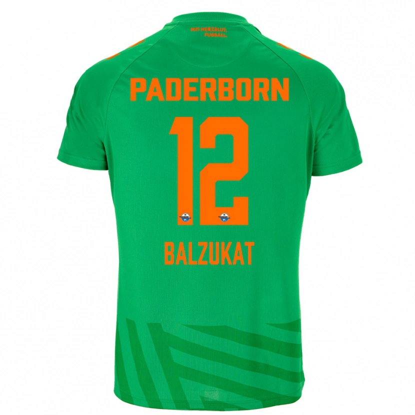 Danxen Mulher Jens Balzukat #12 Verde Laranja Camisola Guarda-Redes 2025/26 Camisa