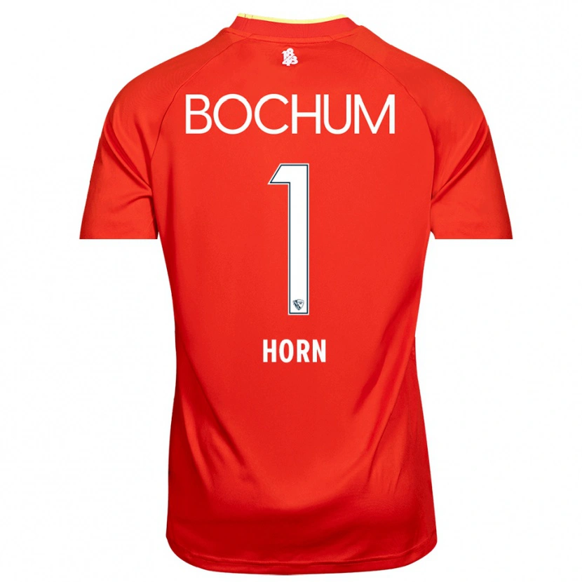 Danxen Mulher Timo Horn #1 Vermelho Branco Camisola Guarda-Redes 2025/26 Camisa