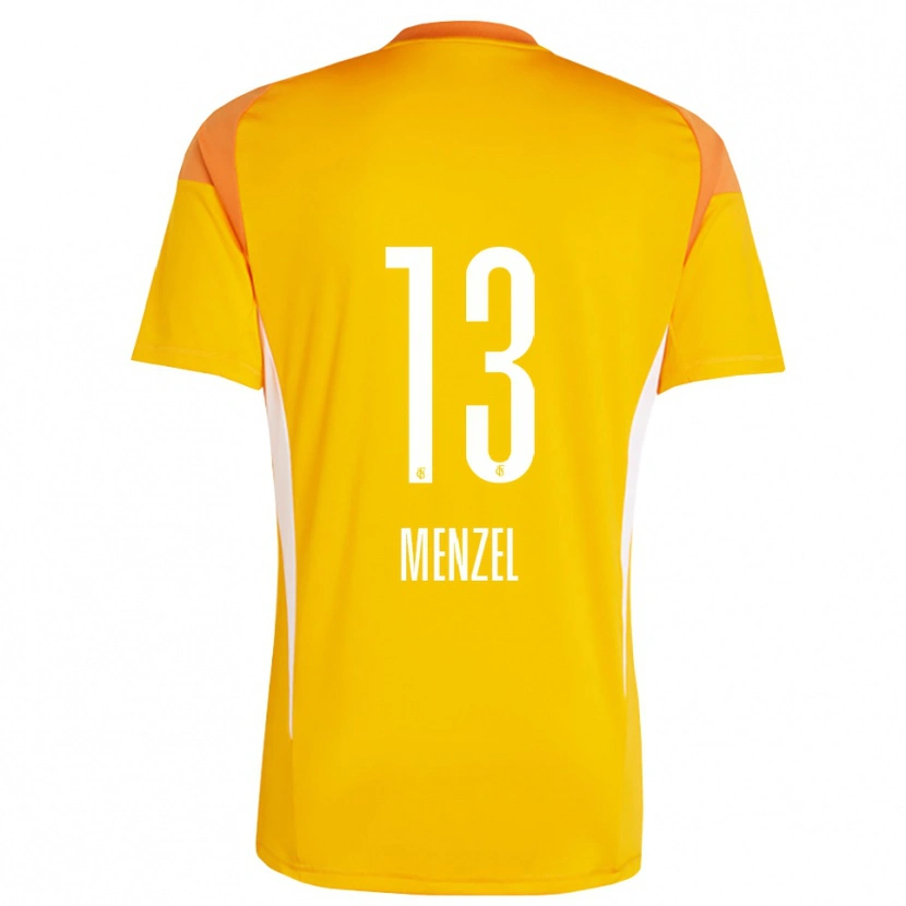 Danxen Mulher Phillip Menzel #13 Amarelo Laranja Camisola Guarda-Redes 2025/26 Camisa
