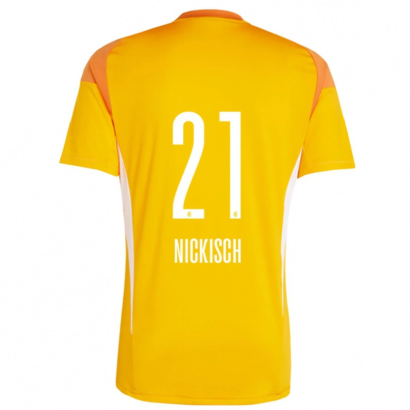 Danxen Mulher Jonas Nickisch #21 Amarelo Laranja Camisola Guarda-Redes 2025/26 Camisa