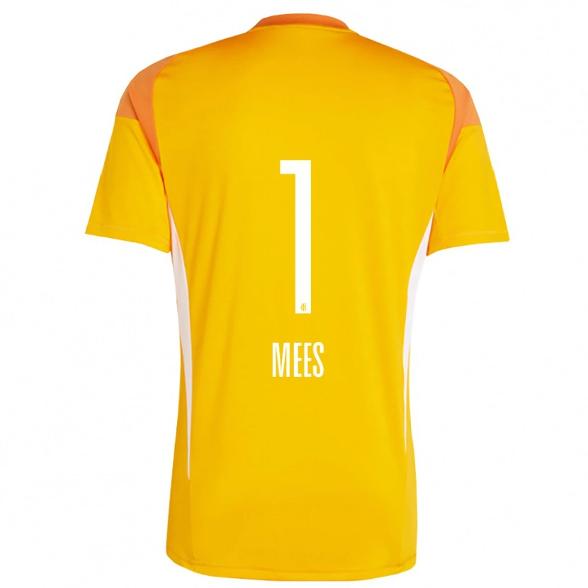 Danxen Mulher Alexander Mees #1 Amarelo Laranja Camisola Guarda-Redes 2025/26 Camisa