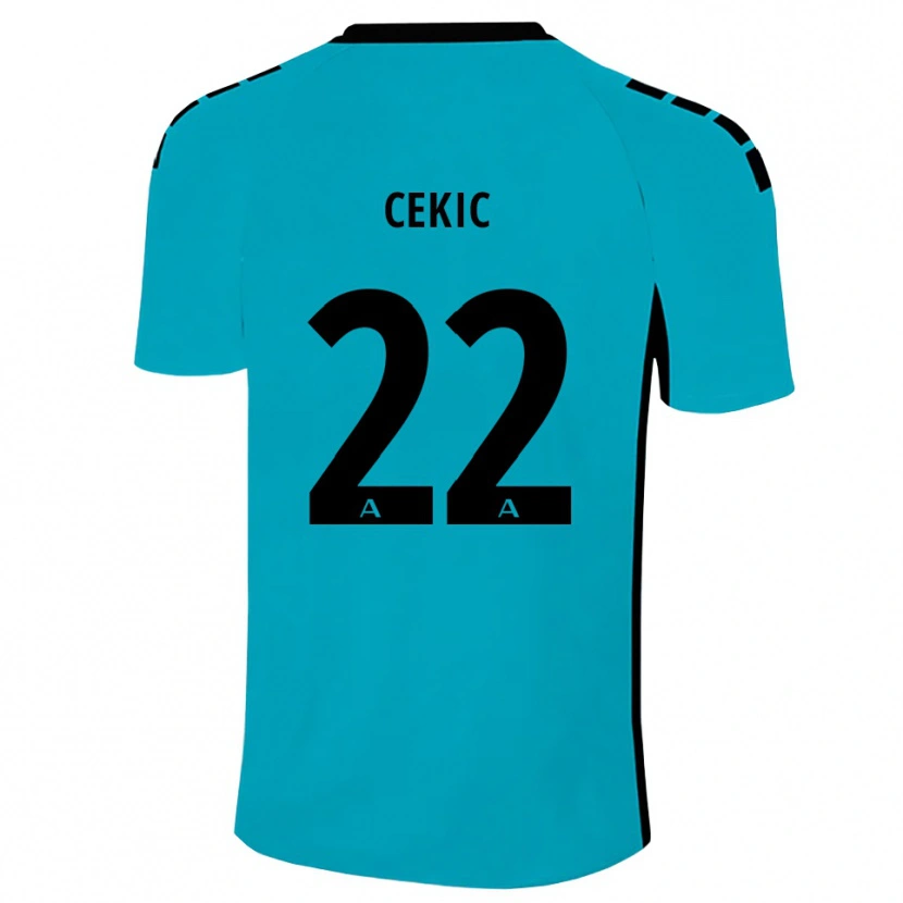 Danxen Mulher Adnan Cekic #22 Ciano Camisola Guarda-Redes 2025/26 Camisa