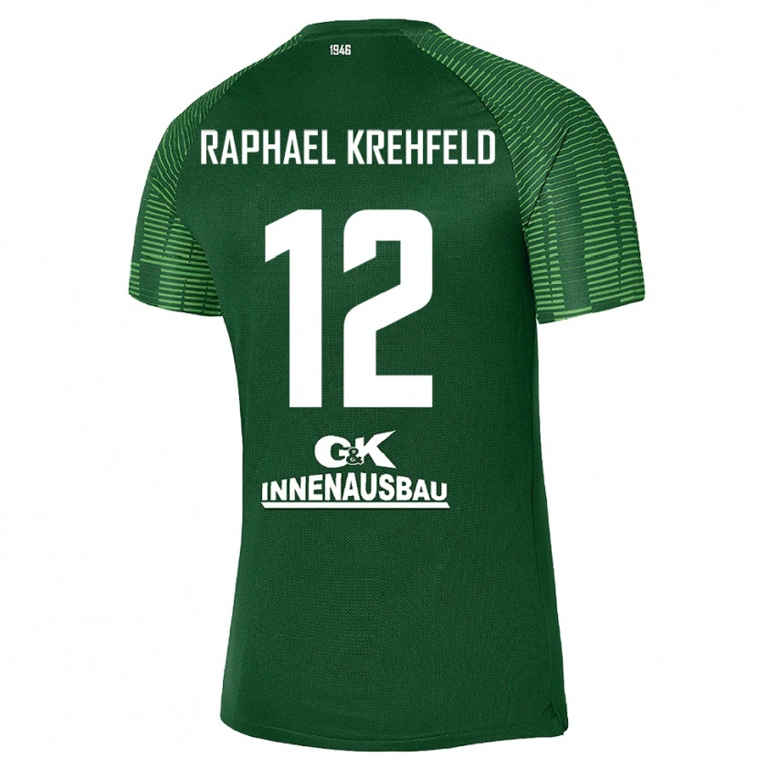Danxen Mulher Luca Raphael Krehfeld #12 Verde Escuro Preto Camisola Guarda-Redes 2025/26 Camisa