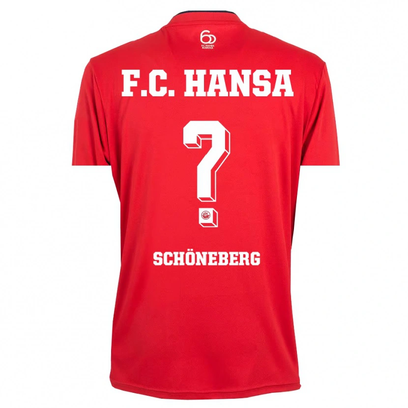 Danxen Mulher Tom Schöneberg #0 Vermelho Branco Camisola Guarda-Redes 2025/26 Camisa