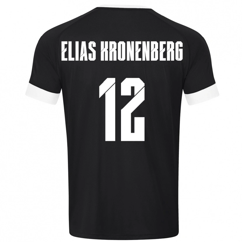Danxen Mulher Sebastian Elias Kronenberg #12 Preto Branco Camisola Guarda-Redes 2025/26 Camisa
