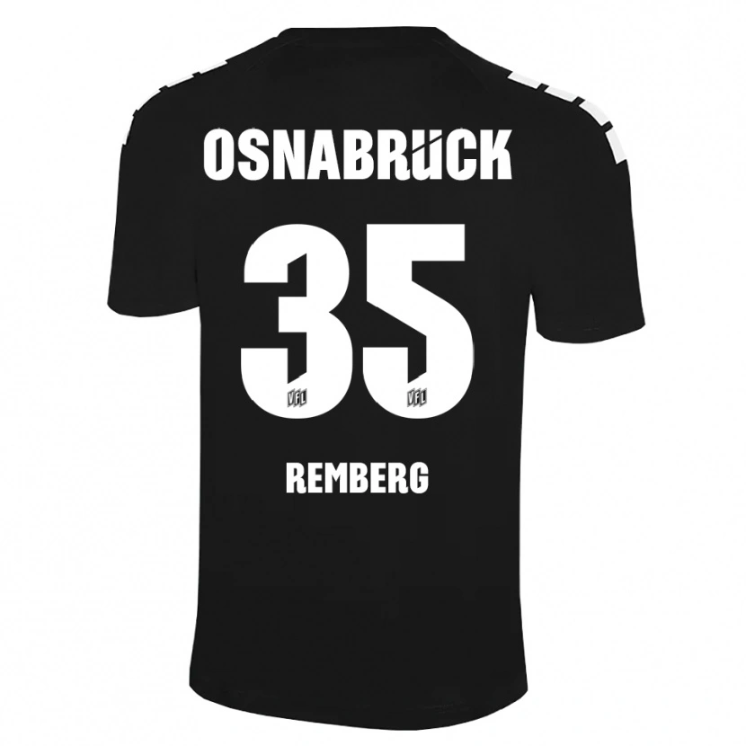 Danxen Mulher Mats Remberg #35 Preto Branco Camisola Guarda-Redes 2025/26 Camisa