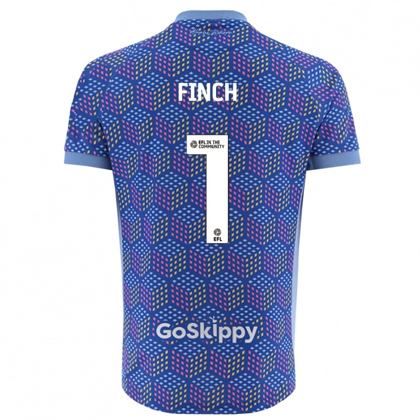 Danxen Mulher Isaac Finch #1 Azul Preto Camisola Guarda-Redes 2025/26 Camisa