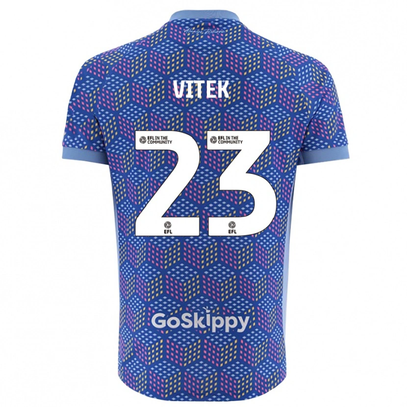 Danxen Mulher Radek Vítek #23 Azul Preto Camisola Guarda-Redes 2025/26 Camisa