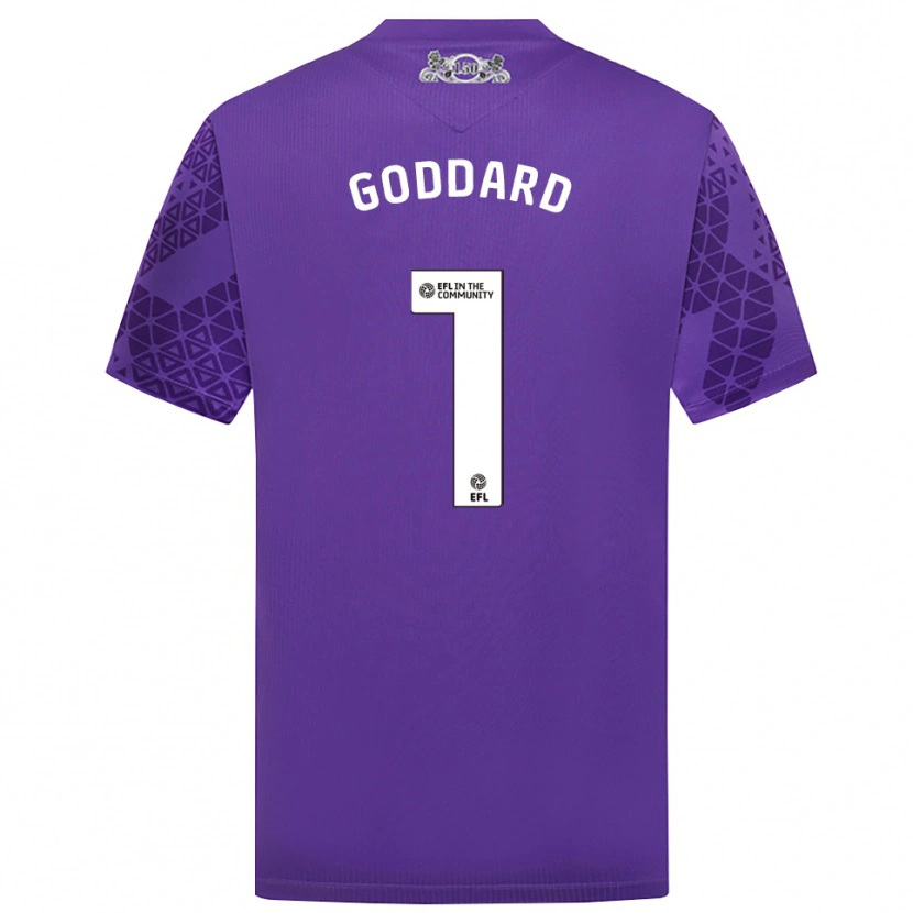 Danxen Mulher Felix Goddard #1 Roxo Branco Camisola Guarda-Redes 2025/26 Camisa