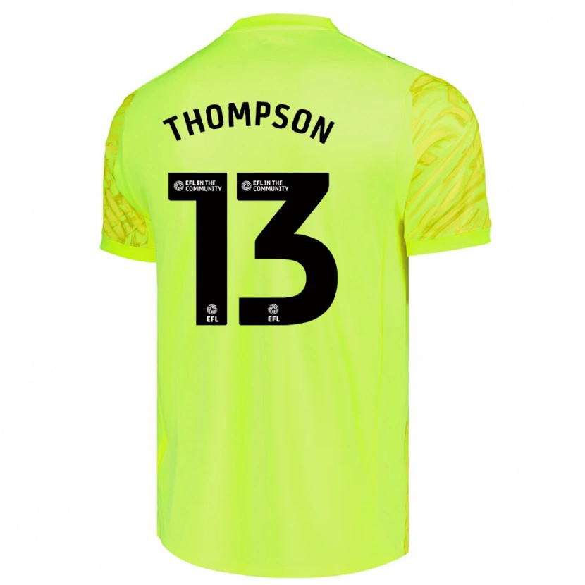 Danxen Mulher Jack Thompson #13 Verde Fluorescente Camisola Guarda-Redes 2025/26 Camisa