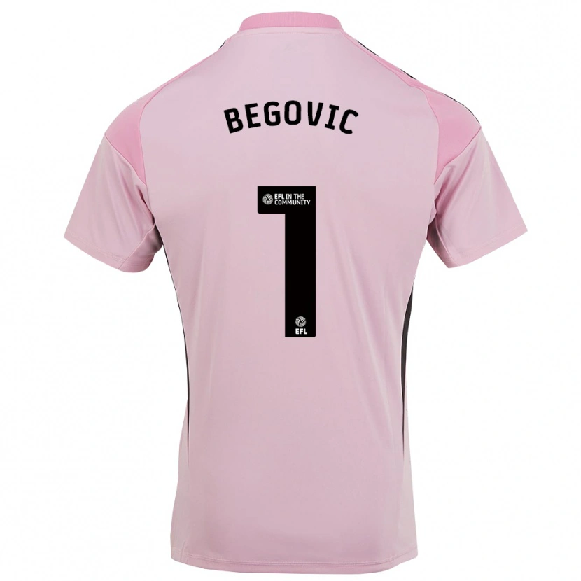 Danxen Mulher Asmir Begovic #1 Rosa Flor De Cerejeira Camisola Guarda-Redes 2025/26 Camisa