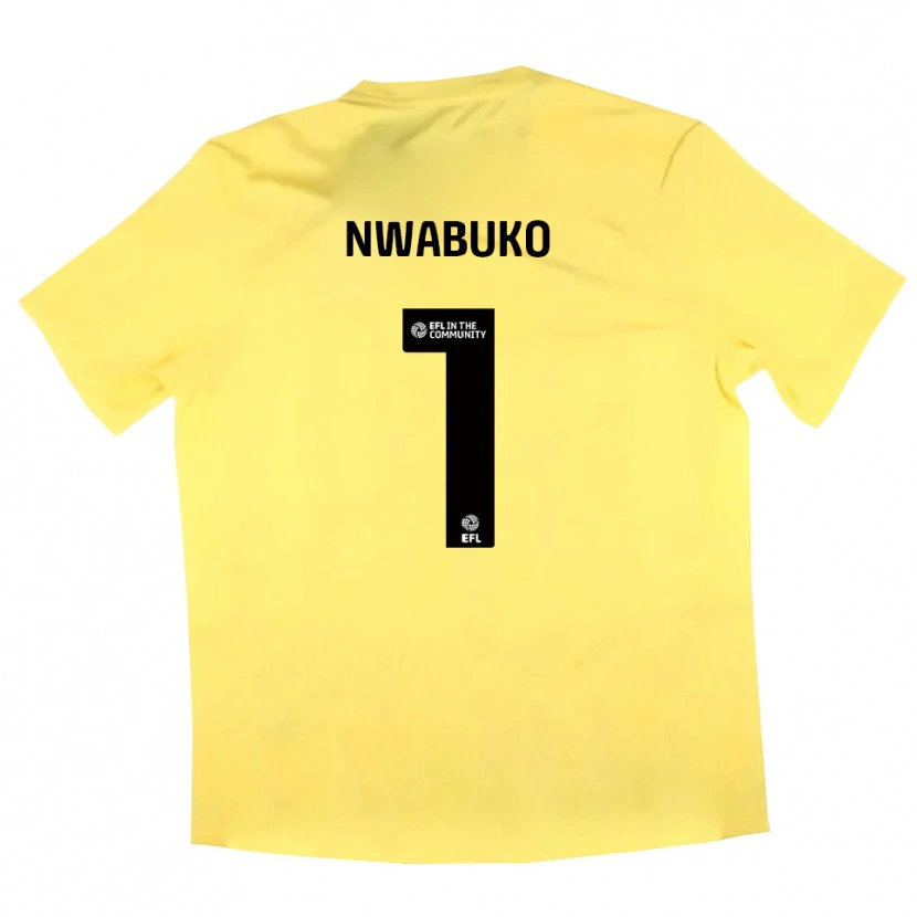 Danxen Mulher Sam Nwabuko #1 Amarelo Preto Camisola Guarda-Redes 2025/26 Camisa