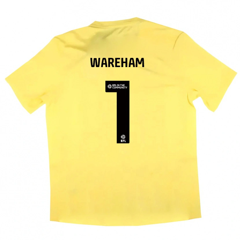 Danxen Mulher Laura Wareham #1 Amarelo Preto Camisola Guarda-Redes 2025/26 Camisa