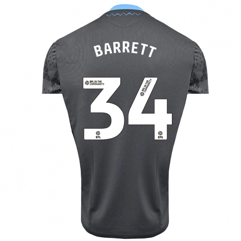 Danxen Mulher Killian Barrett #34 Branco Cinza Camisola Guarda-Redes 2025/26 Camisa