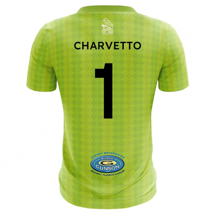 Danxen Mulher Michael Charvetto #1 Verde Grama Camisola Guarda-Redes 2025/26 Camisa