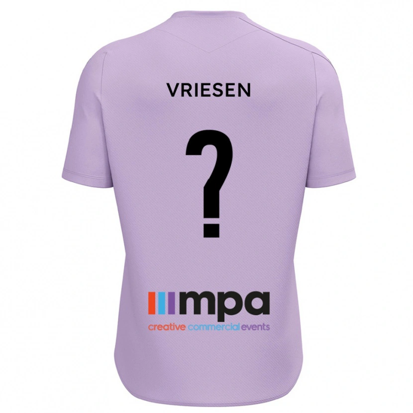 Danxen Mulher Fabian Vriesen #0 Violeta Preto Camisola Guarda-Redes 2025/26 Camisa