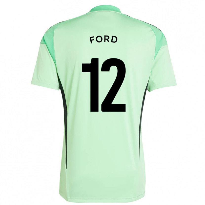 Danxen Mulher Nathaniel Ford #12 Preto Verde Grama Camisola Guarda-Redes 2025/26 Camisa
