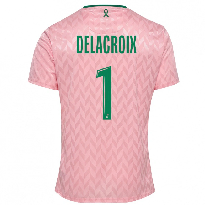 Danxen Mulher Noa Delacroix #1 Verde Rosa Camisola Guarda-Redes 2025/26 Camisa