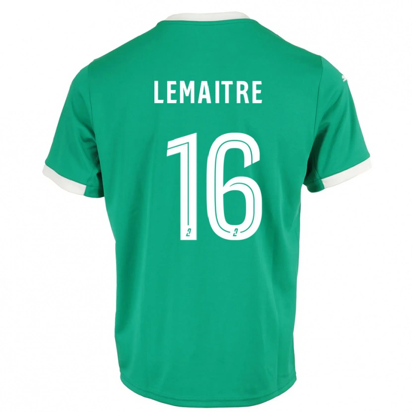 Danxen Mulher Nicolas Lemaître #16 Verde Branco Camisola Guarda-Redes 2025/26 Camisa