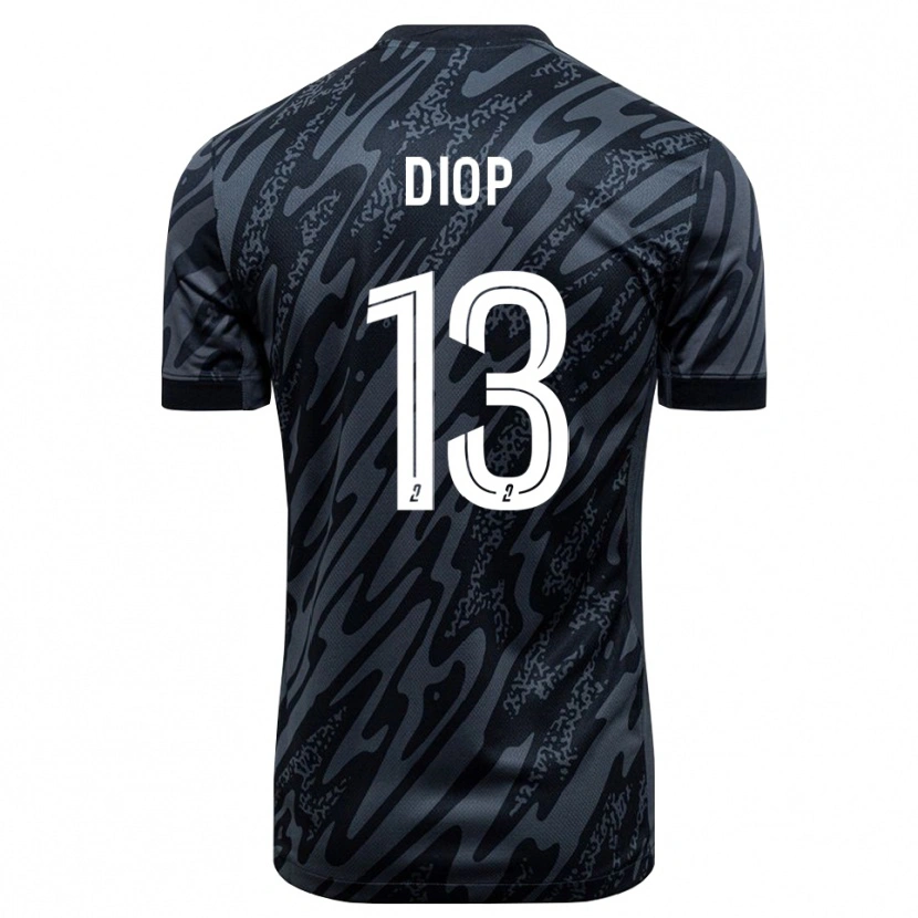 Danxen Mulher Mamadou Diop #13 Preto Cinza Camisola Guarda-Redes 2025/26 Camisa