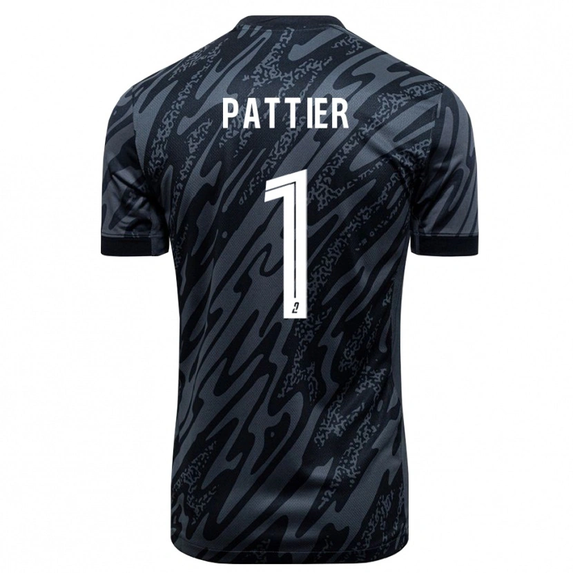 Danxen Mulher Maxime Pattier #1 Preto Cinza Camisola Guarda-Redes 2025/26 Camisa