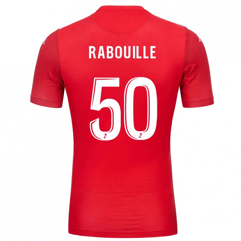 Danxen Mulher Valentin Rabouille #50 Branco Vermelho Camisola Guarda-Redes 2025/26 Camisa