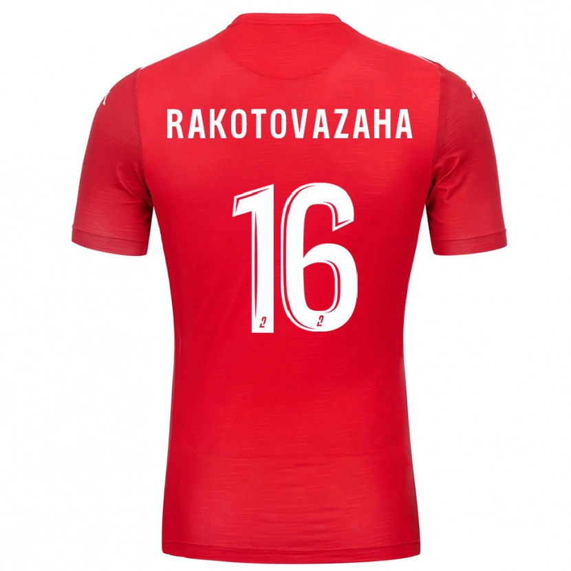 Danxen Mulher Allan Rakotovazaha #16 Branco Vermelho Camisola Guarda-Redes 2025/26 Camisa