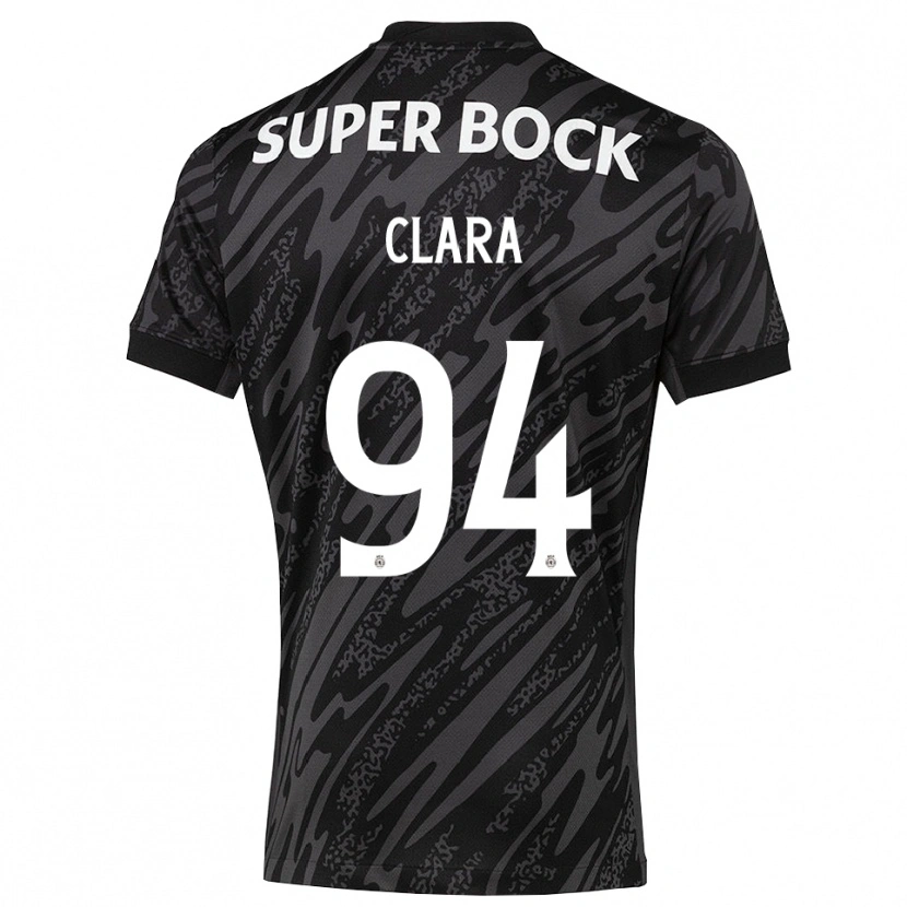 Danxen Mulher Diogo Clara #94 Cinza Preto Branco Camisola Guarda-Redes 2025/26 Camisa