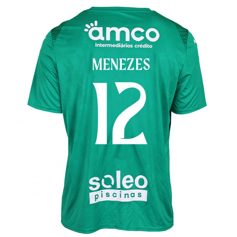 Danxen Mulher Gabriel Menezes #12 Verde Branco Camisola Guarda-Redes 2025/26 Camisa