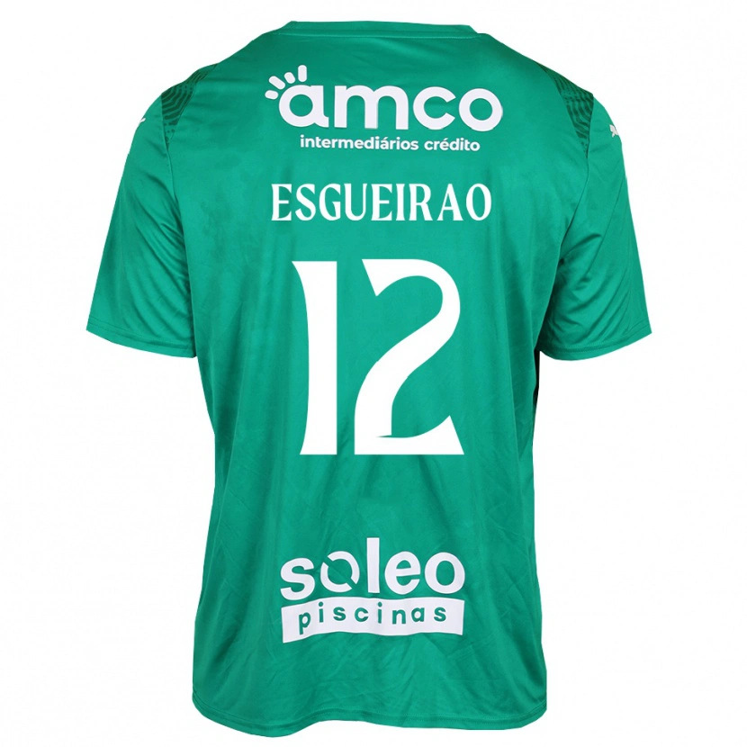 Danxen Mulher Íris Esgueirão #12 Verde Branco Camisola Guarda-Redes 2025/26 Camisa