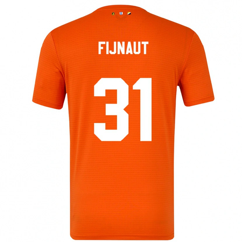 Danxen Mulher Lucas Fijnaut #31 Laranja Preto Camisola Guarda-Redes 2025/26 Camisa