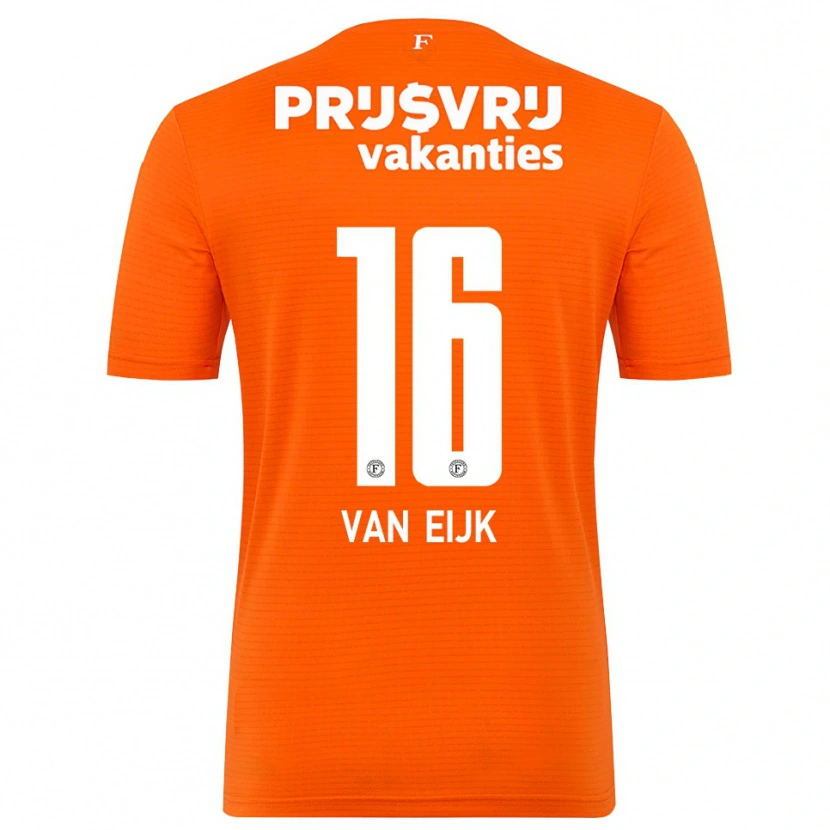 Danxen Mulher Roos Van Eijk #16 Laranja Preto Camisola Guarda-Redes 2025/26 Camisa