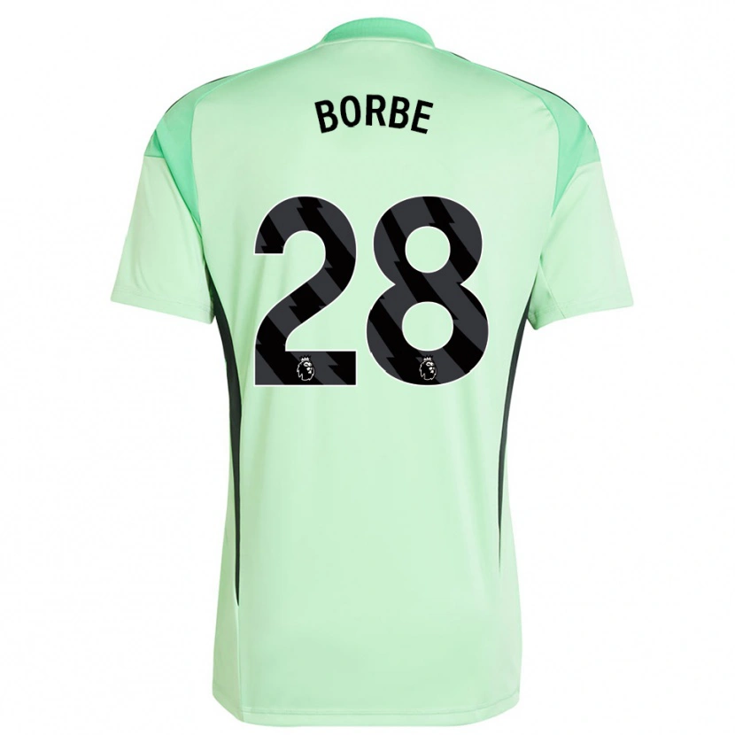 Danxen Mulher Anneke Borbe #28 Verde Claro Preto Camisola Guarda-Redes 2025/26 Camisa