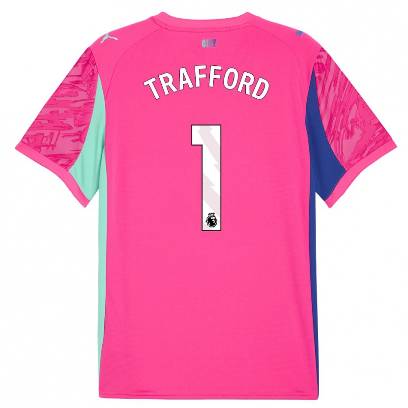 Danxen Mulher James Trafford #1 Rosa Rosa Camisola Guarda-Redes 2025/26 Camisa