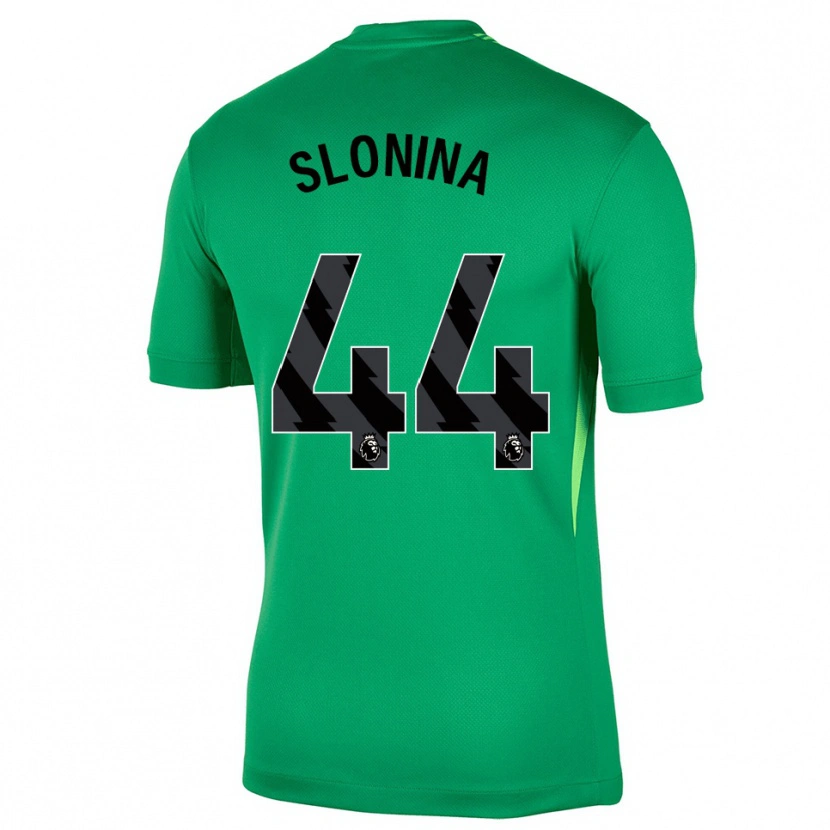 Danxen Mulher Gabriel Slonina #44 Verde Preto Camisola Guarda-Redes 2025/26 Camisa