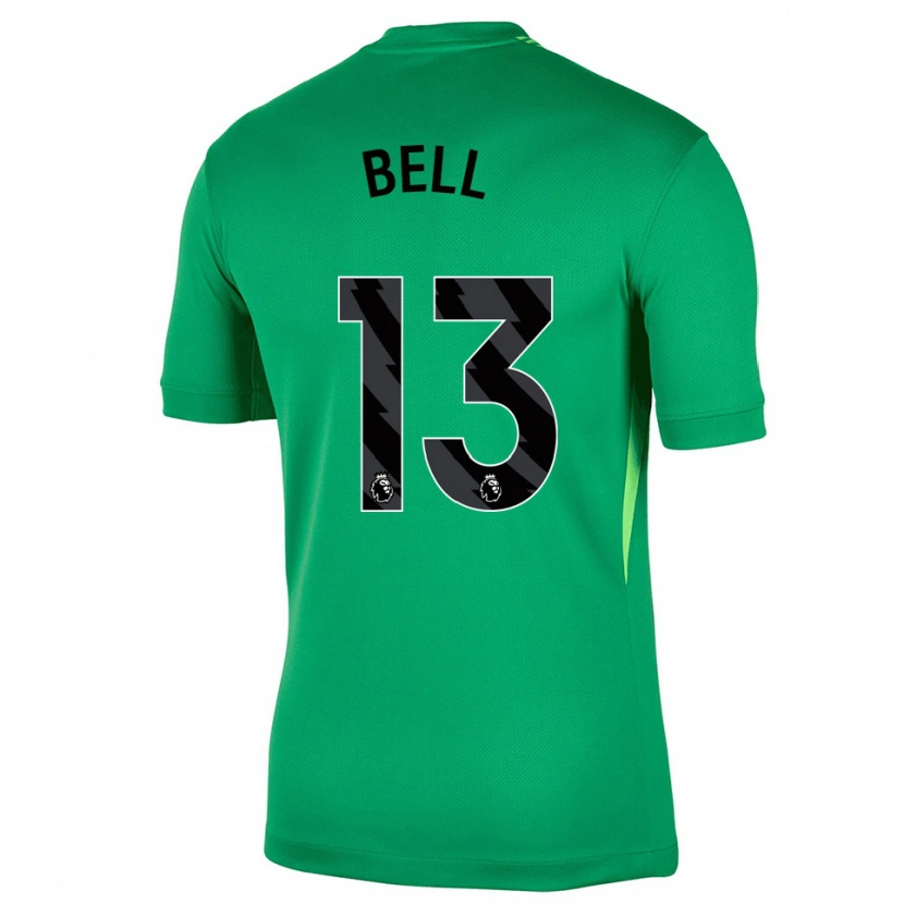 Danxen Mulher Toby Bell #13 Verde Preto Camisola Guarda-Redes 2025/26 Camisa