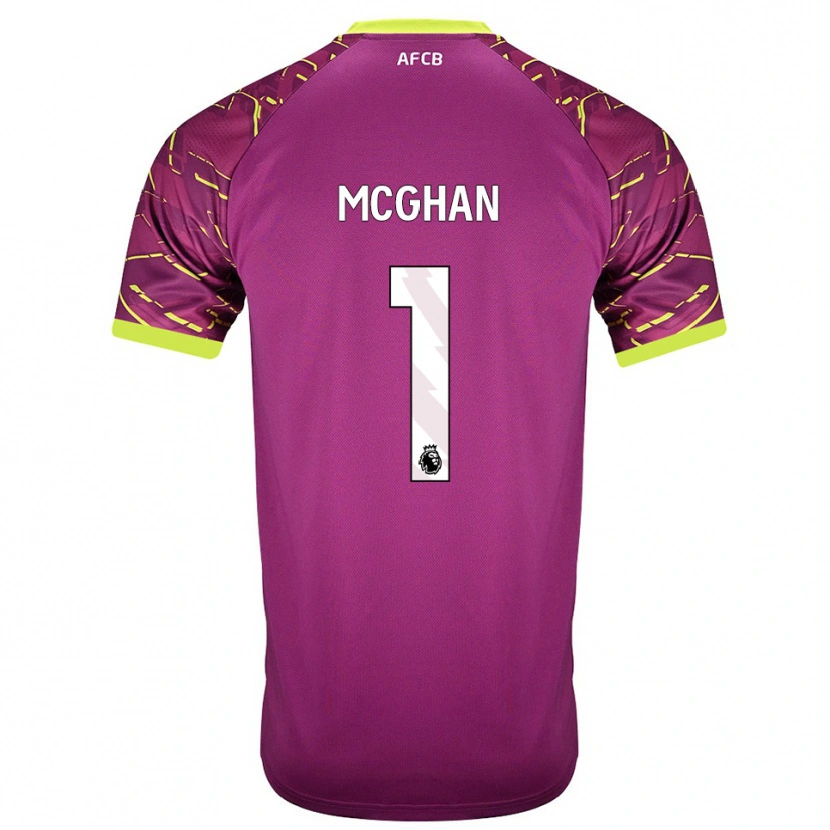 Danxen Mulher Hayden McGhan #1 Magenta Escuro Camisola Guarda-Redes 2025/26 Camisa