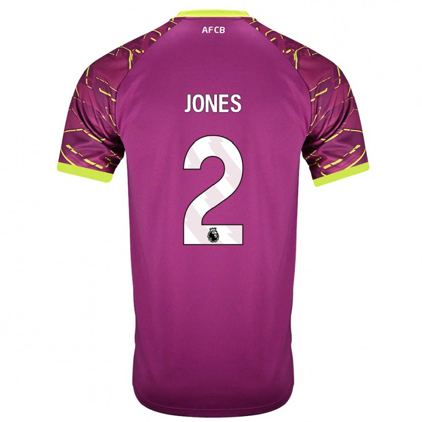 Danxen Mulher Abby Jones #2 Magenta Escuro Camisola Guarda-Redes 2025/26 Camisa