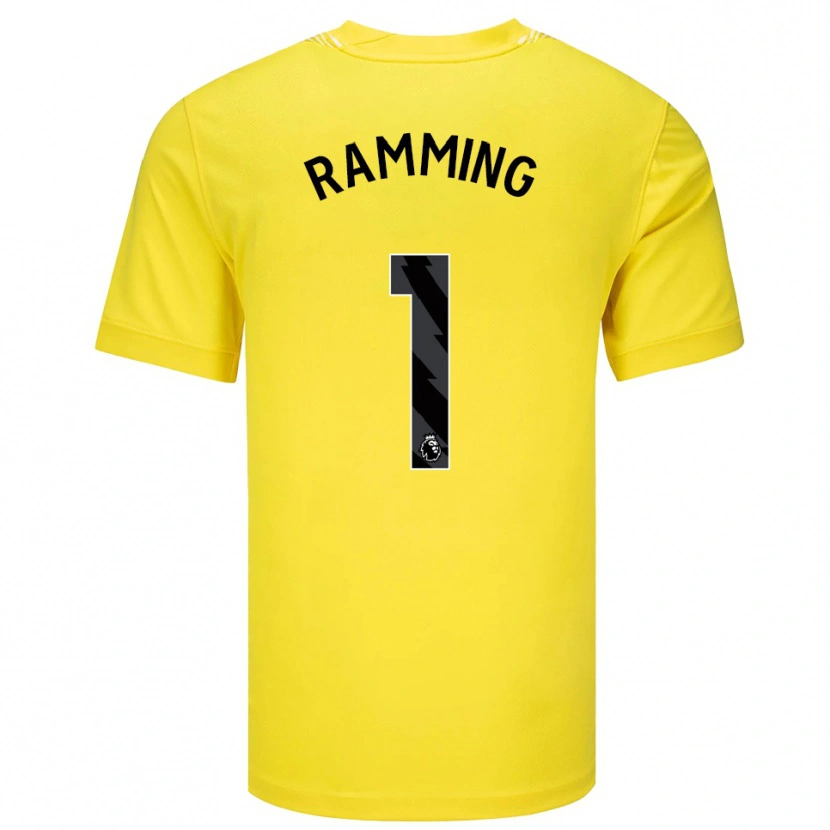 Danxen Mulher Nils Ramming #1 Amarelo Preto Camisola Guarda-Redes 2025/26 Camisa