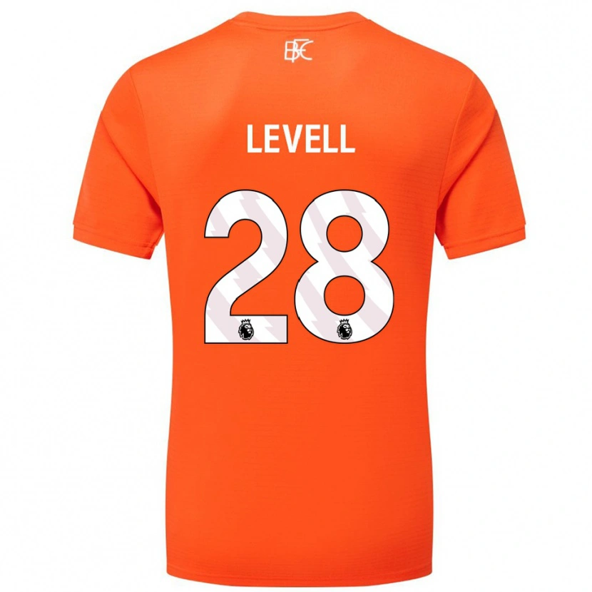 Danxen Mulher Kirstie Levell #28 Laranja Branco Camisola Guarda-Redes 2025/26 Camisa