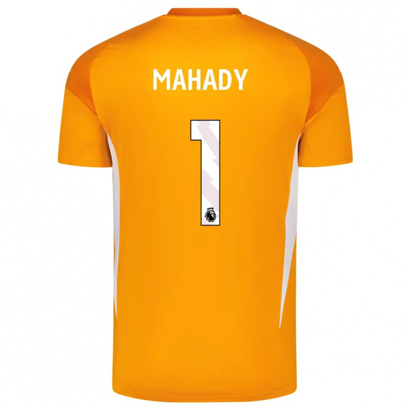 Danxen Mulher Rory Mahady #1 Laranja Branco Camisola Guarda-Redes 2025/26 Camisa