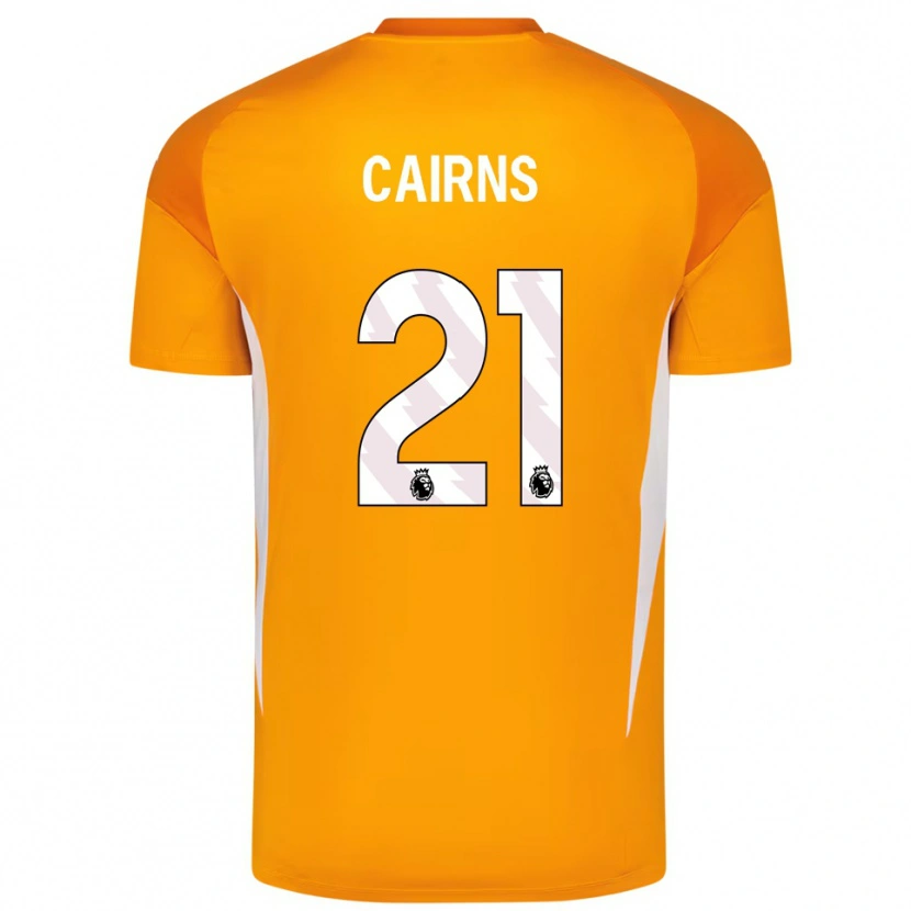 Danxen Mulher Alex Cairns #21 Laranja Branco Camisola Guarda-Redes 2025/26 Camisa