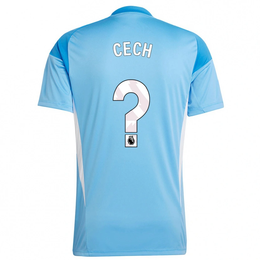 Danxen Mulher Damian Cech #0 Azul Branco Camisola Guarda-Redes 2025/26 Camisa