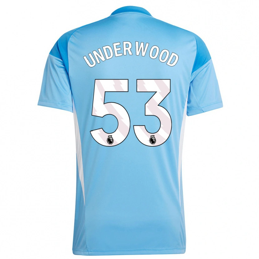 Danxen Mulher Marco Underwood #53 Azul Branco Camisola Guarda-Redes 2025/26 Camisa
