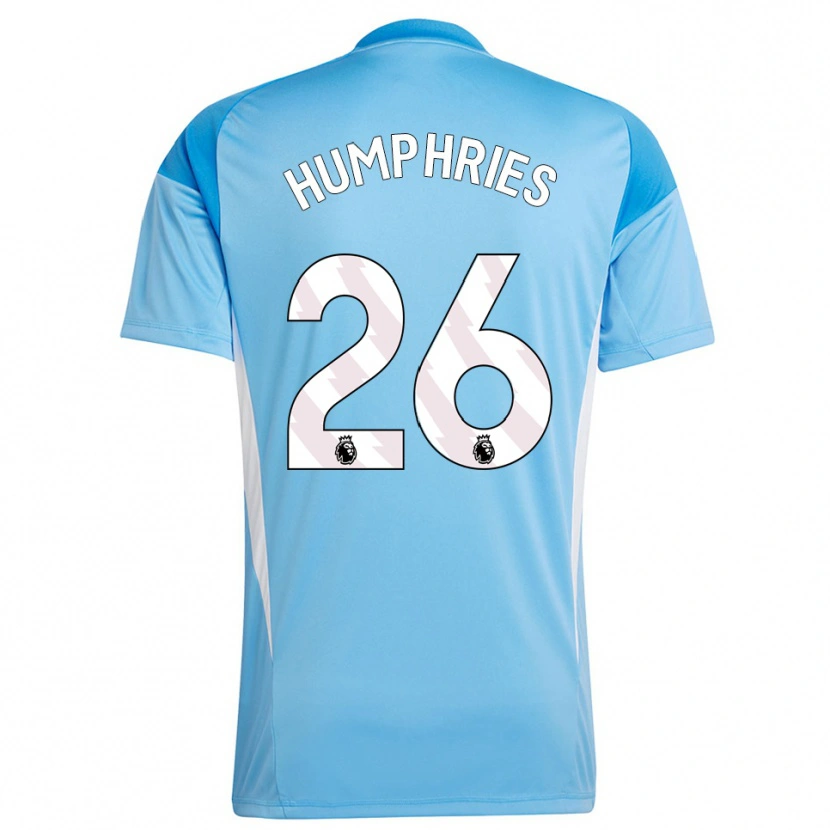 Danxen Mulher Marni Humphries #26 Azul Branco Camisola Guarda-Redes 2025/26 Camisa