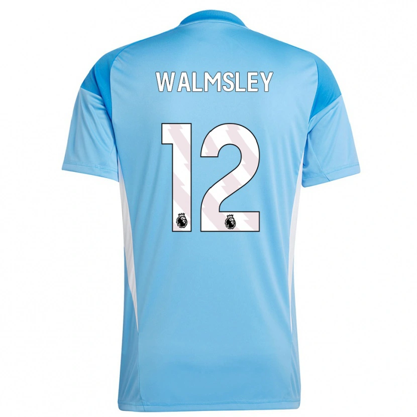 Danxen Mulher Joseph Walmsley #12 Azul Branco Camisola Guarda-Redes 2025/26 Camisa