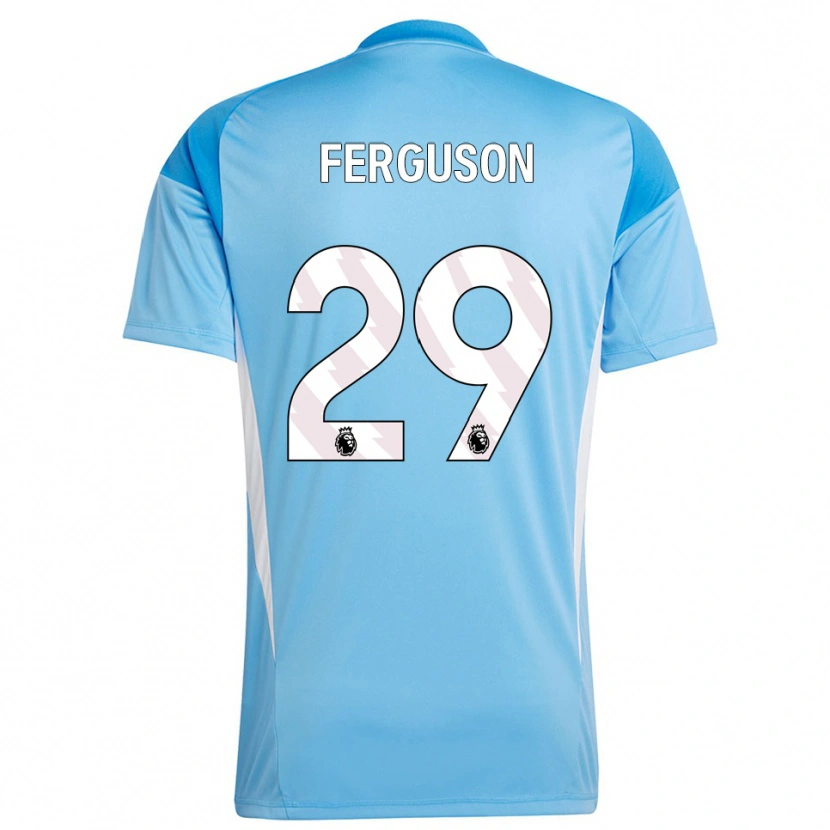 Danxen Mulher Georgie Ferguson #29 Azul Branco Camisola Guarda-Redes 2025/26 Camisa