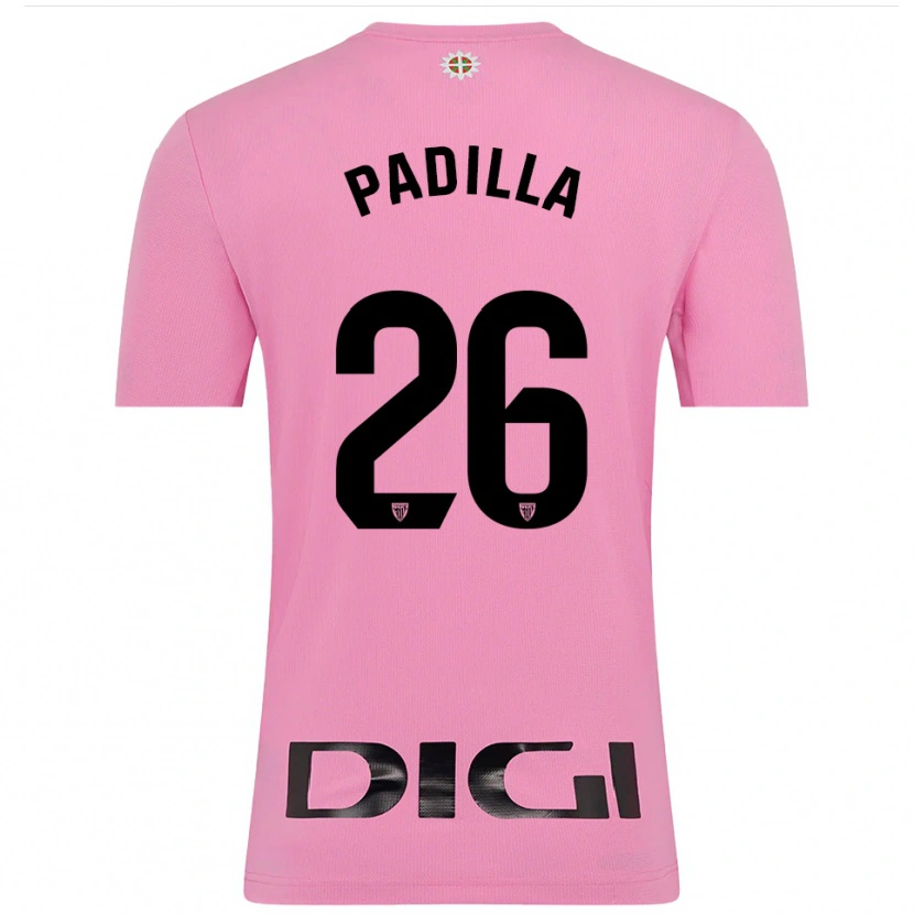 Danxen Mulher Álex Padilla #26 Rosa Preto Camisola Guarda-Redes 2025/26 Camisa