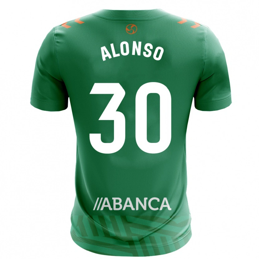 Danxen Mulher Adriana Alonso #30 Verde Branco Camisola Guarda-Redes 2025/26 Camisa
