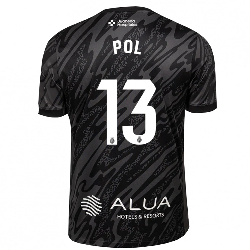 Danxen Mulher Joan Pol #13 Cinza Escuro Preto Camisola Guarda-Redes 2025/26 Camisa